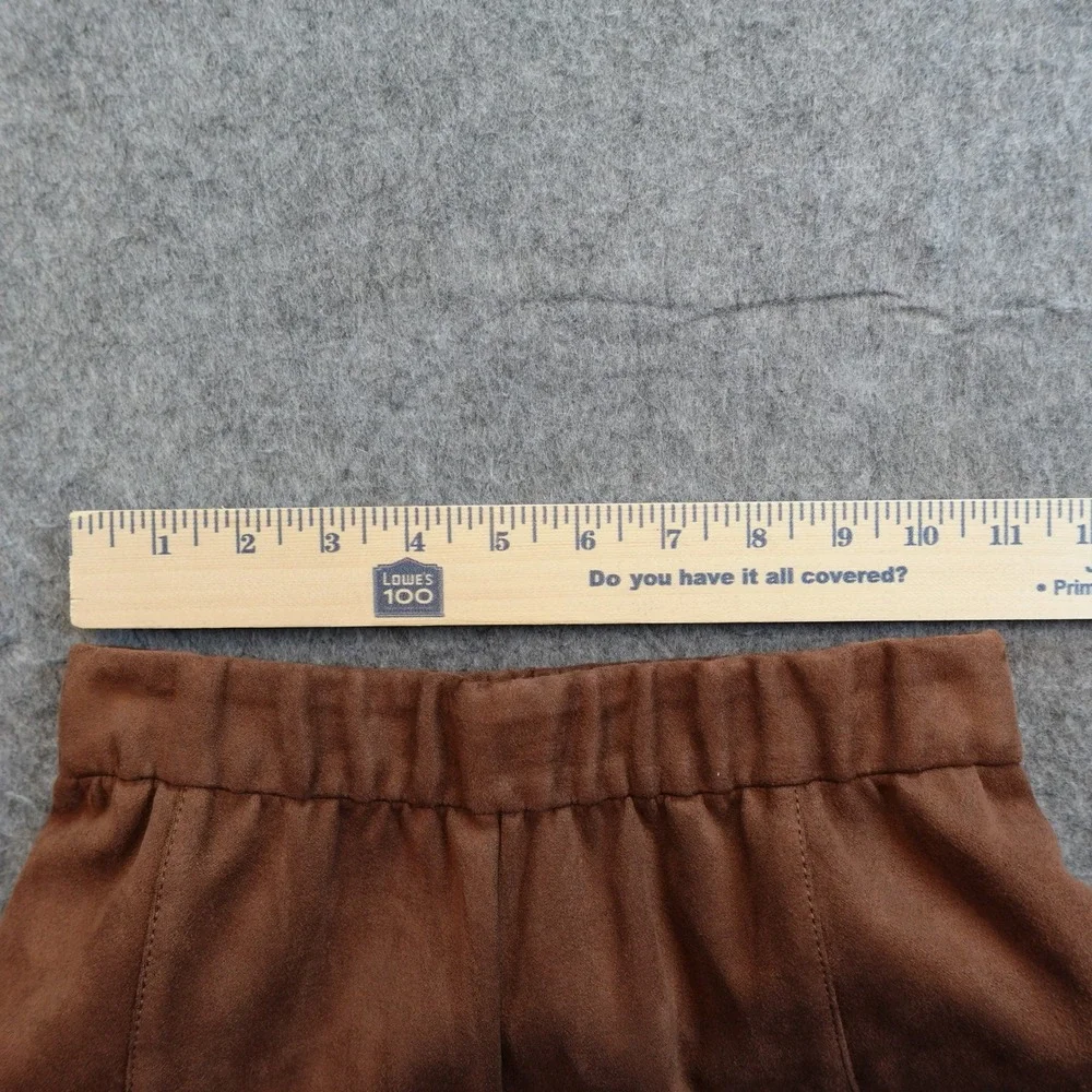 BCBG MaxAzria Pants Womens Extra Small Brown Faux Suede Leggings Skinny Pull‎ On